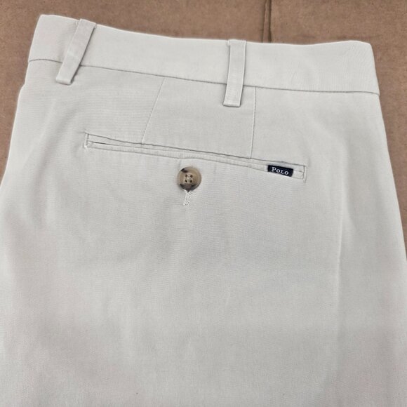 Polo Ralph Lauren Chino Pants Mens Lt Khaki Stretch Straight Fit Sz 38x29.5 - Picture 4 of 13